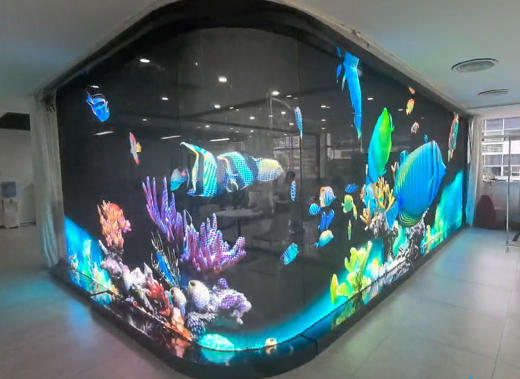 LED全息隱形屏的原理和應用領域